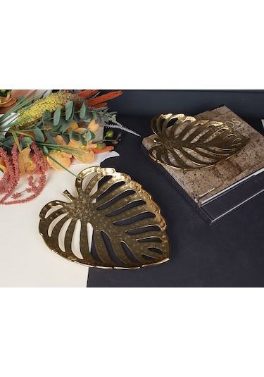 Veron 2lı Tabak Setı Gold 32x27x4 Cm 2 Adet