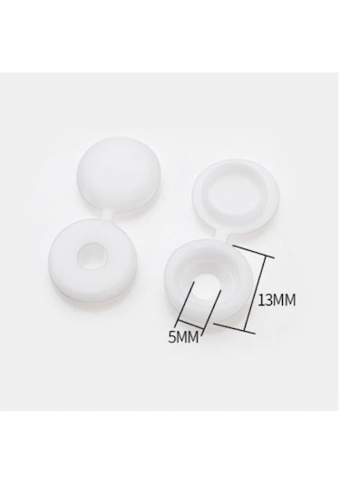 Vida Gizleyici Kapak Plastik (50 Li Paket) Siyah