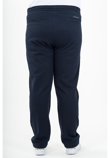 Maraton Sportswear Büyük Beden Erkek Düz Paça Basic Lacivert Eşofman Altı 22371-Lacivert