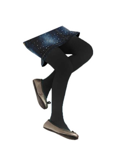 Kız Çocuk Mus Külotlu Çorap 50 Den - Lucy Siyah