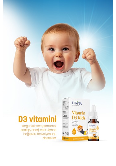 Fıtrina Vitamin D3 Kids Damla 20 Ml