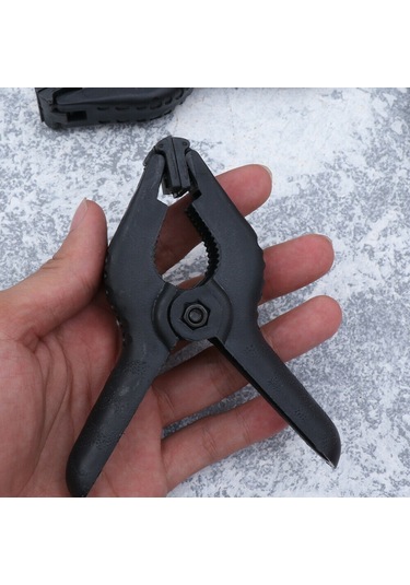 4.5 Inç-11.5 Cm 6 Adet Fon Mandalı -Clamp - Fon Perde Tutucu