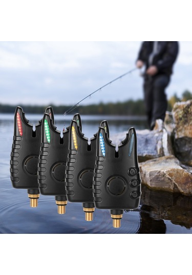 Samdoo Kırmızı Işık Ve Sesli Uyarılı Balık Tutma Alarmı - 8 Seviye Hassasiyet, Ton Ve Ses Düzeyi Ayarlı Abs Malzeme