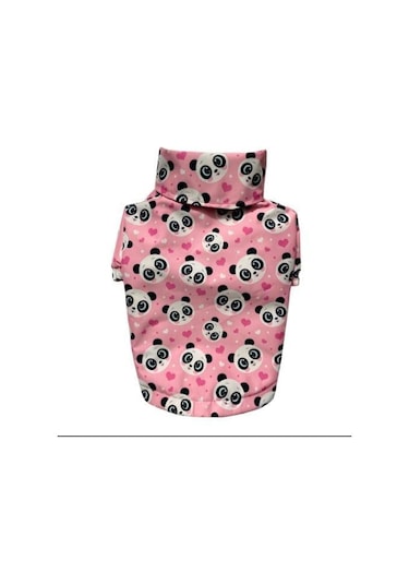Gedyco Pink Panda Polarlı Küçük Irk Köpek Yağmurluğu