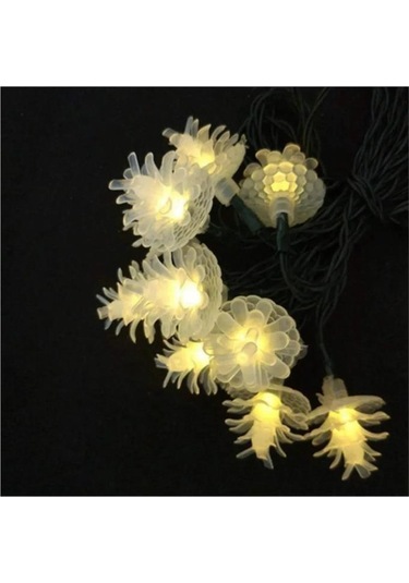 Pilli Kozalak Şeklinde Işıklandırma Yılbaşı Ağacı,cadılar Bayramı Parti Işıkları