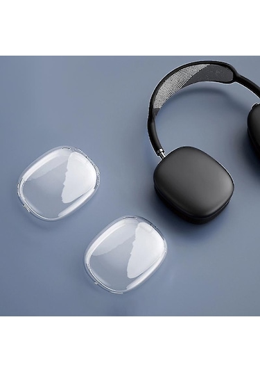 Airpods Max Tpu Kablosuz Kulaklıklar İçin 2'li Yumuşak Şeffaf Koruma Paketi