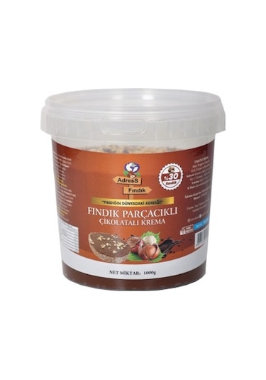 Adress Fındık Fındık Parçacıklı Çikolata Kreması 1 KG