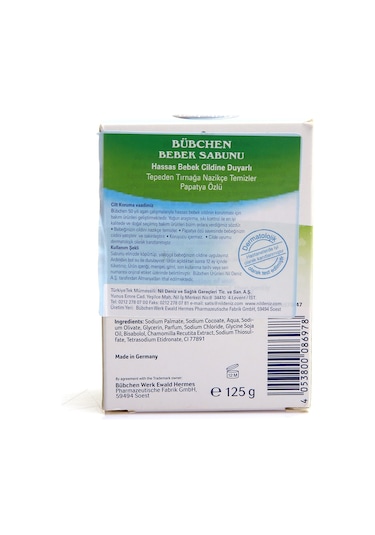 Bübchen Yenidoğan Bebek Sabunu 125 G