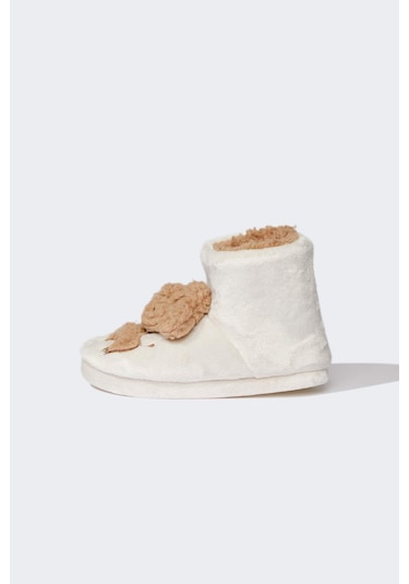 DeFacto Kız Çocuk Düz Taban Ev Botu D3445A824WNBG123 Bej