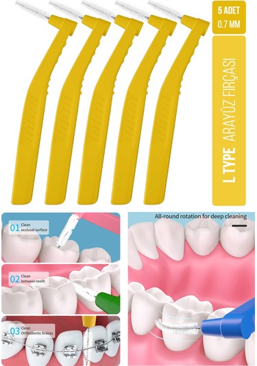 Oral White Arayüz Fırçası Sarı 0.7 Mm Cleaning Pro 5 Adet