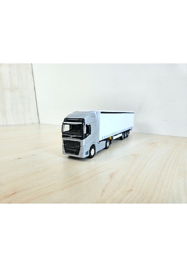 1/64 Ölçek Gri Volvo Fh4 Tır Maketi 25 Cm Boy