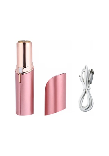 Moveevo Usb Mini Şarj Edilebilir Tüy Alma Cihazı Kadın Mini Elektrikli Tüy Alma Cihazı Pembe
