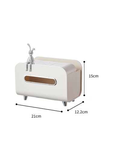 Krem Beyazı + Tavşan Çok Amaçlı Kağıt Kutu, Hafif Lüks Stil A