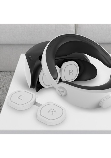 Playstation Vr2 İçin Lens Koruyucu Kapak, Toz Geçirmez, Çizilmez Silikon Koruyucu Lens Kapağı - Gri