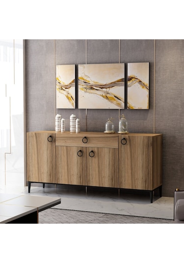 Minar Moon Modern Konsol 160 Cm - Dore Ceviz