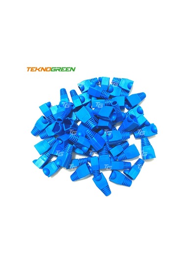 Teknogreen Tkj-45Pb Mavi Rj45 Kılıfı 100 Lü Pak