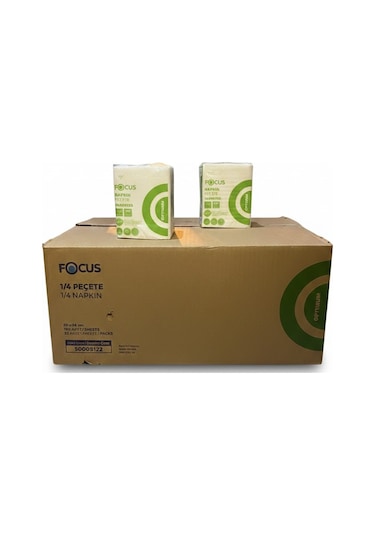 Focus Kare Peçete, Servis Peçete 20x24 Cm 32 Paket Her Paket 100 Adet, Toplam 3200 Adet