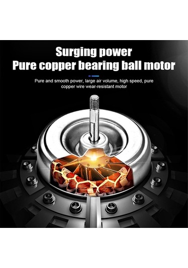 Didadodo Sessiz 4/6/8 İnç Hava Temizleyici Fan - Mutfak, Banyo, Restoranlar İçin Siyah Siyah