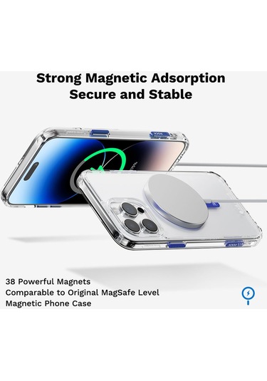 Rock Space Iphone Uyumlu 15 Promax Kılıf Magsafe Inshare Serisi - Siyah Siyah