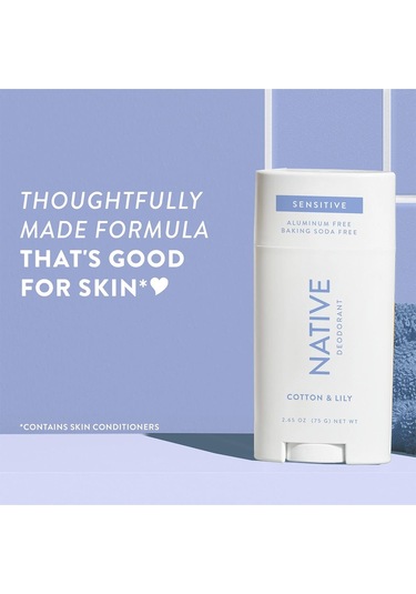 Native Sensitive Cotton & Lily Alüminyumsuz Stick Deodorant 75gr