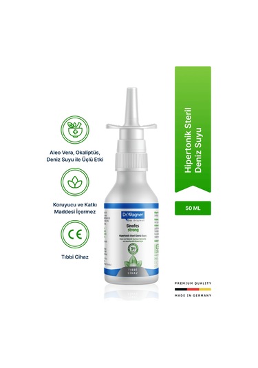 Dr. Wagner Sinofes Strong Yetişkinler için Burun Tıkanıklığı Spreyi 50 ML