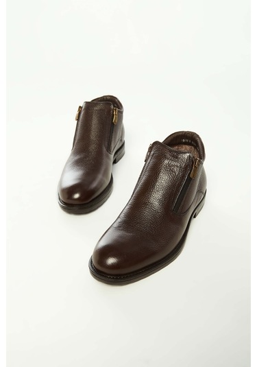 Tamer Tanca Erkek Hakiki Deri Kahverengi Floter Klasik Bot 285 1074kb Erk Bot Kahve Floter