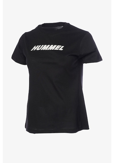 Hummel Hmlt-te Elemental Logo Cotton Tee Kadın Siyah T-shirt 912016-2001 Siyah
