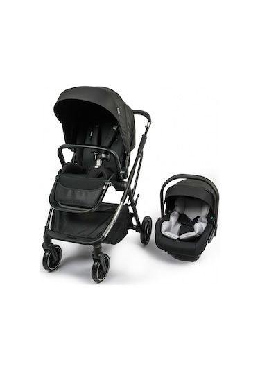 Kanz Thunder Kolay Katlanabilen Travel Sistem Bebek Arabası Oreoblack