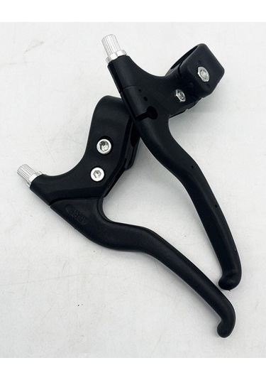 Xindoker Çocuk Bisikleti İki Parmaklı Plastik Fren Kolu - Siyah Çift Paket - Bisiklet Aksesuarı Fren Manipülatörü Siyah