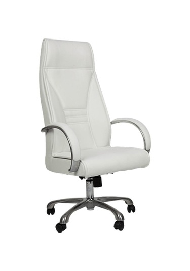 Beyaz Deri Makam Koltuğu Beyaz