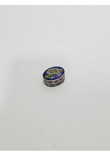 Antika Cloisonne Minyatür Kutu 3,5x2,7cm 091