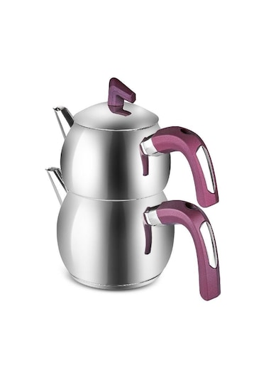 Karaca  Viyola İndüksiyon Tabanlı Mini Çaydanlık Takımı Mürdüm