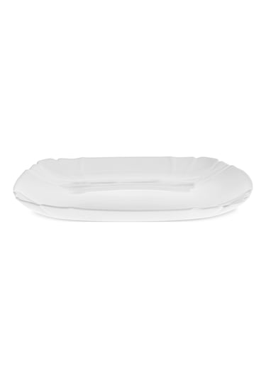 Karaca Tonny 6 Parça Opal Pasta Takımı Beyaz 19 Cm Şeffaf