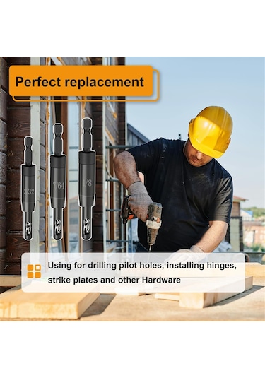 1/4 İnç Altıgen Şaftlı Matkap İçin Kendiliğinden Merkezleme Matkap Ucu Seti