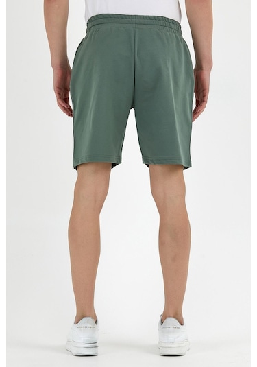 Erkek Golf Nakışlı 2 Iplik Şort Yeşil