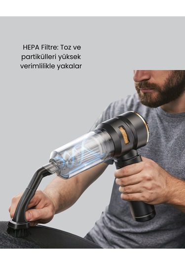 15000 Pa Emiş Gücü Ve Hava Üfleme Özellikli Şarjlı Süpürge