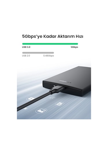 Ugreen 2.5 Usb 3.0 To Sata Hard Disk Kutusu, 60353