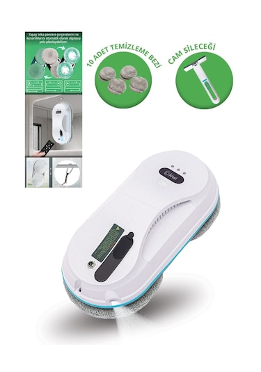 Kiwi KWC-7130 Uzaktan Kumandalı Sıvı Püskürtmeli Cam Silme Robotu