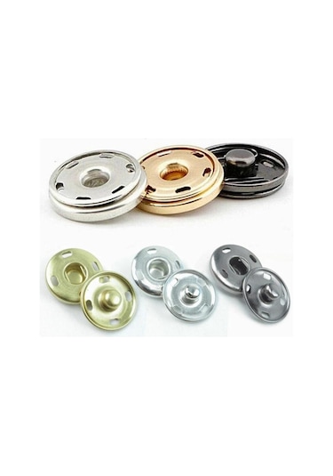 Altın 10-21mm Metal Pirinç Basın Çıtçıt Dikiş Düğme Çıtçıtlı Bağlantı Elemanları Dikiş Deri Zanaat Elbise Çanta El Yapımı Dıy 21mm