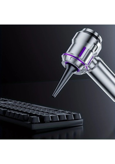 Honeybeeshop Simli Mor Kablosuz Toz Alma Vakum Temizleyici Usb Sarjli Kompresorlu Hava Kurutma Makinesi Ev Araba Ofis Kamp