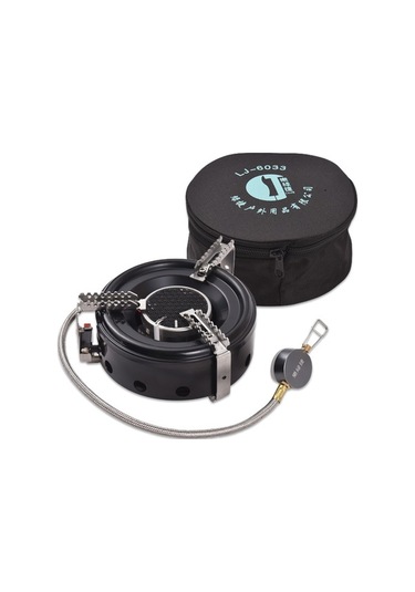 Pazly Kamp Sobası Yüksek İrtifa Kızılötesi Taşınabilir Rüzgara Dayanıklı, Y25174 Siyah Siyah