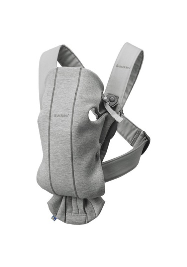 BabyBjörn 2'li Set Bliss Ana kucağı & Kanguru Mini 3D Jersey Light Grey