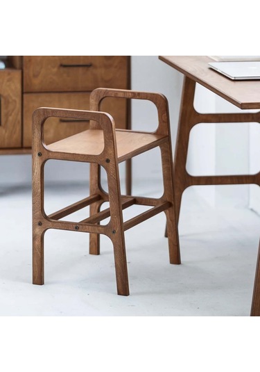 Woodesk Arce, Ahşap Kitaplık, Komodin, Raf, 50x65, Tik Renk