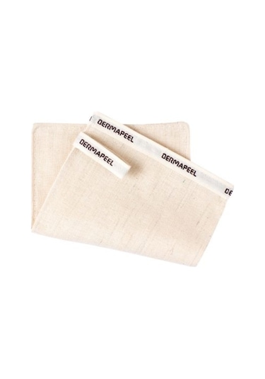 Dermapeel Keçi Kılı Banyo Kesesi + Pink Touch Yüz Kesesi Beyaz