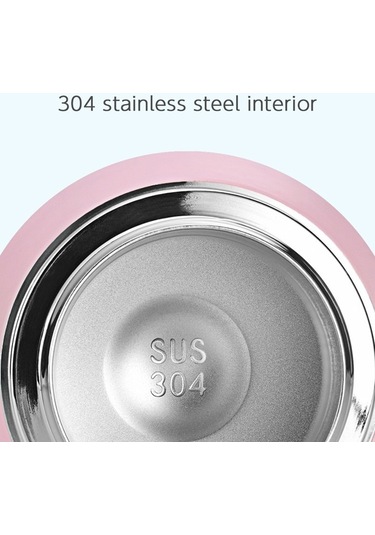 Ulzyvf 320ml Çift Cidarlı Paslanmaz Çelik Termos - Sıcak/soğuk, Kullanışlı Pembe Pembe