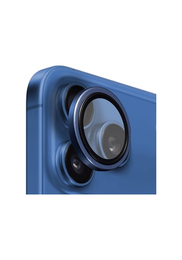 Buff Apple Uyumlu iPhone 17 Pro Max Metal Kamera Lens Koruyucu Blue Mavi