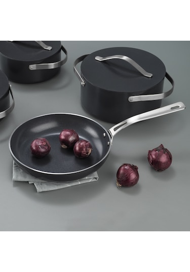 Schafer Moonlight 7 Parça Seramik Tencere Seti-siyah