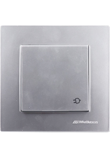 Mutlusan Rita Kapaklı Topraklı Priz İnox