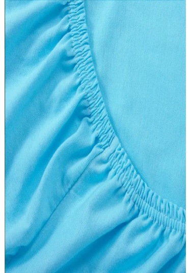 Mycey Çift Kişilik Lastikli Pamuk Penye Çarşaf Takımı 200x200+30 Cm Turkuaz
