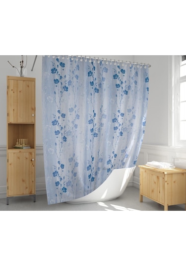 Zethome Evdy Banyo Duş Perdesi 4246 Tek Kanat 1x110x200 Çok Renkli